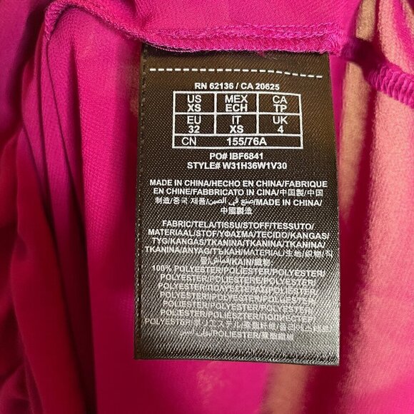 Guess Magenta Sleeveless Sheer Wrap Blouse Size XS - Picture 14 of 15